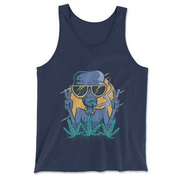 Alien Joint Men/Unisex Tank in Navy color